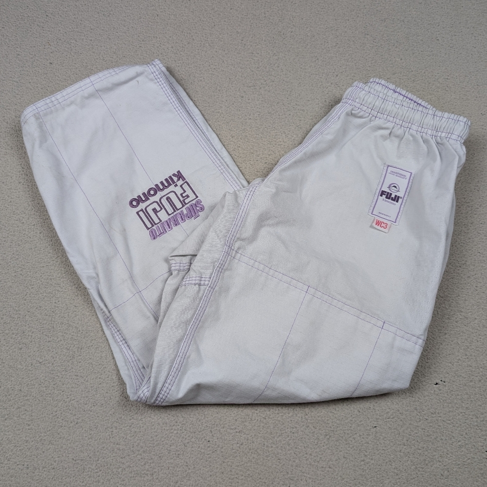 Fuji Suparaito Kimono Size WC3 Gi Pants White Ripstop